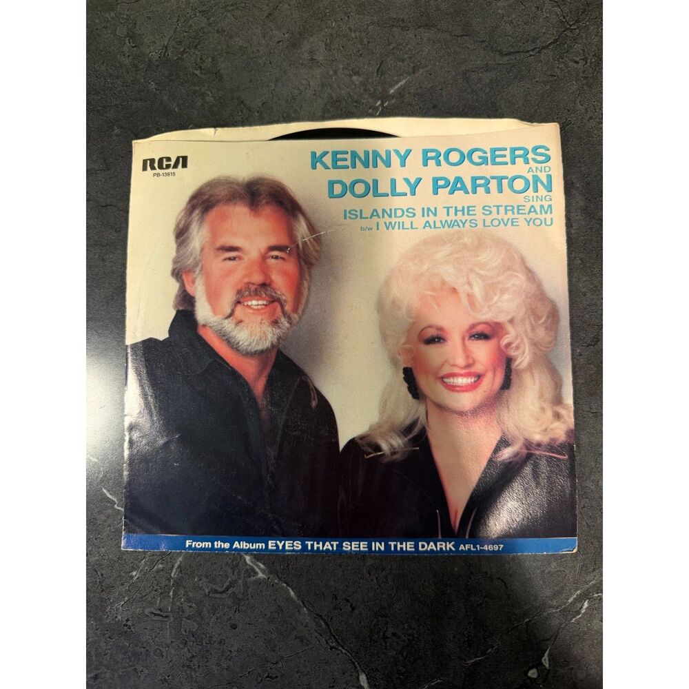 Kenny Rogers and Dolly Parton Islands in the Stream 7" Vinyl Single RCA PB-13615
